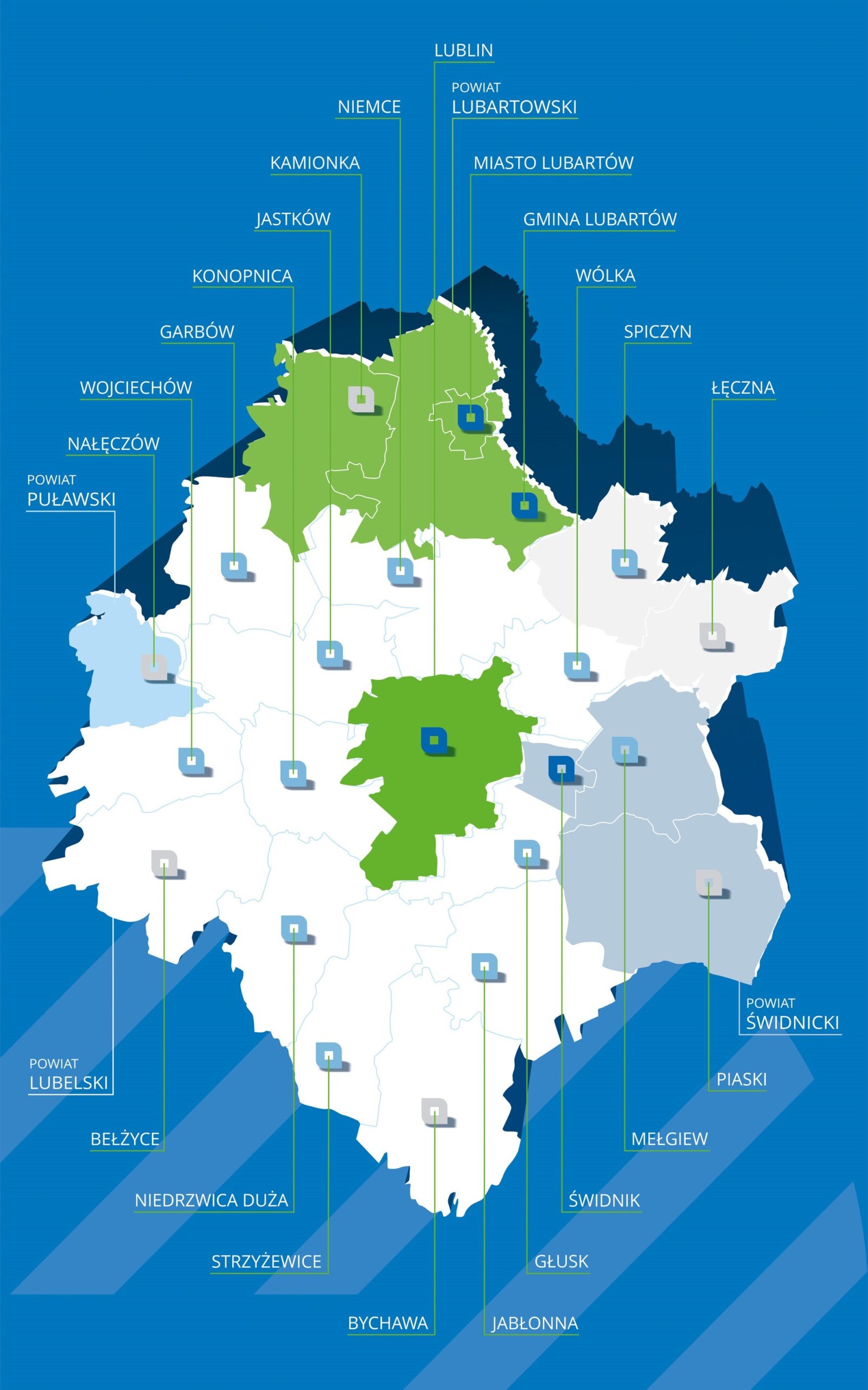Mapa LOM